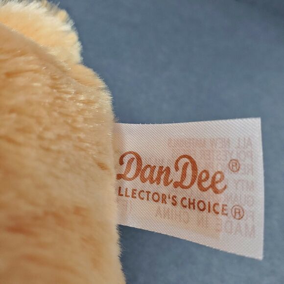 Dan Dee Teddy Bear 13" Plush Stuffed Animal Brown Valentine's Day Red Hearts - Picture 6 of 8